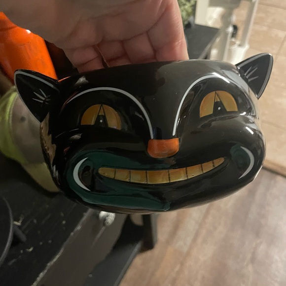 Large Black Cat Ceramic Bowl Johanna Parker - Picture 1 of 3